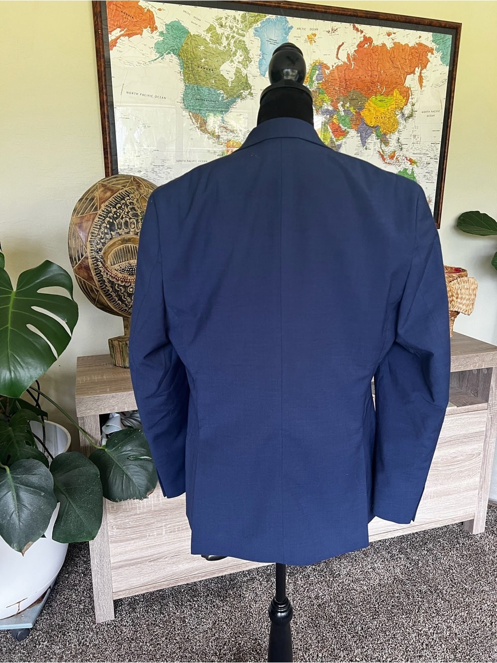 Bar III Men's Deep Navy Two-Button Blazer - Picture 5 of 14